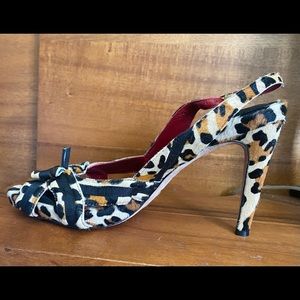 Cole Haan leopard 3" heels